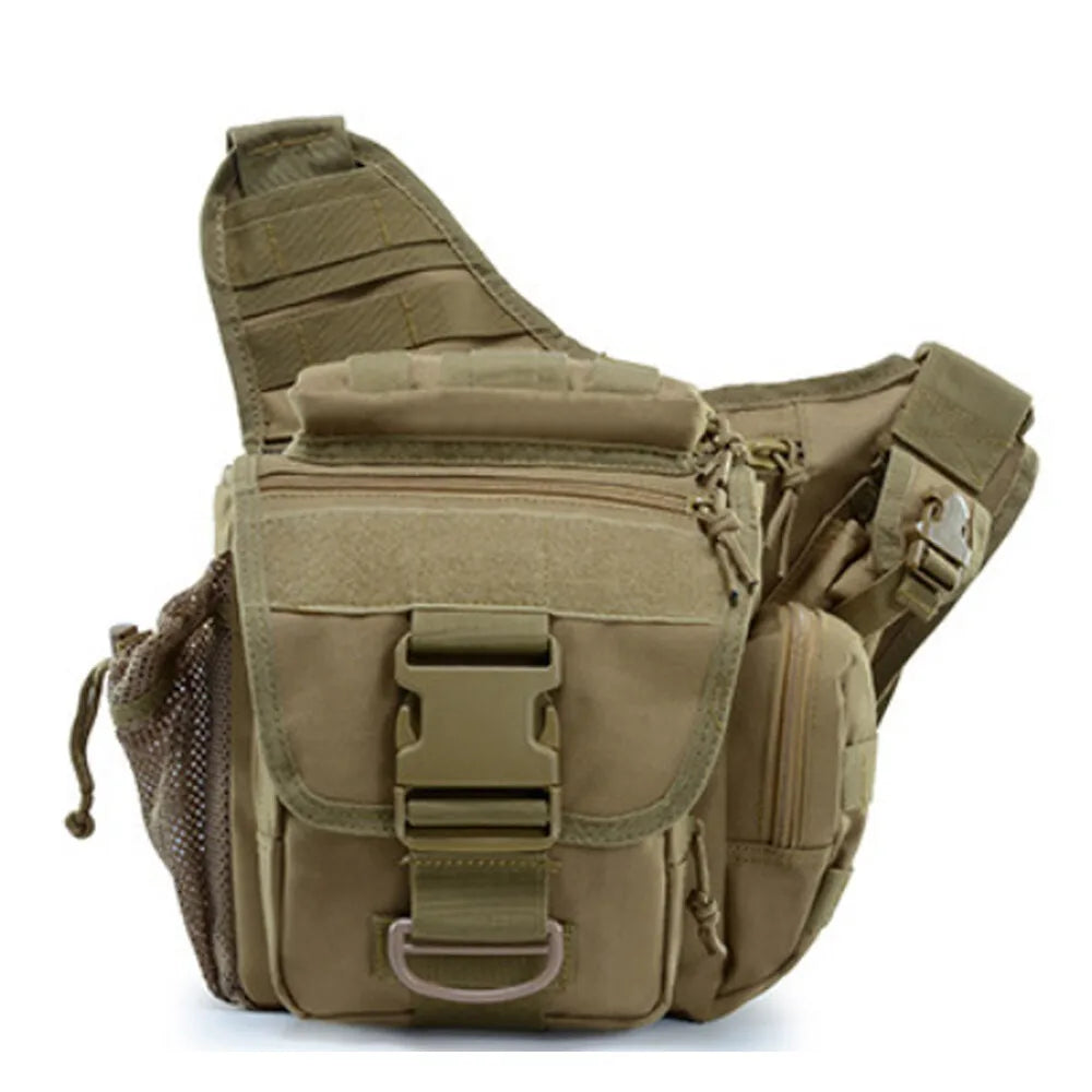 Outdoor Men Tactical Shoulder Bag Sling Chest Pack Military Molle Backpack Pouch Messenger Fishing EDC Sling Bag Utility Bag