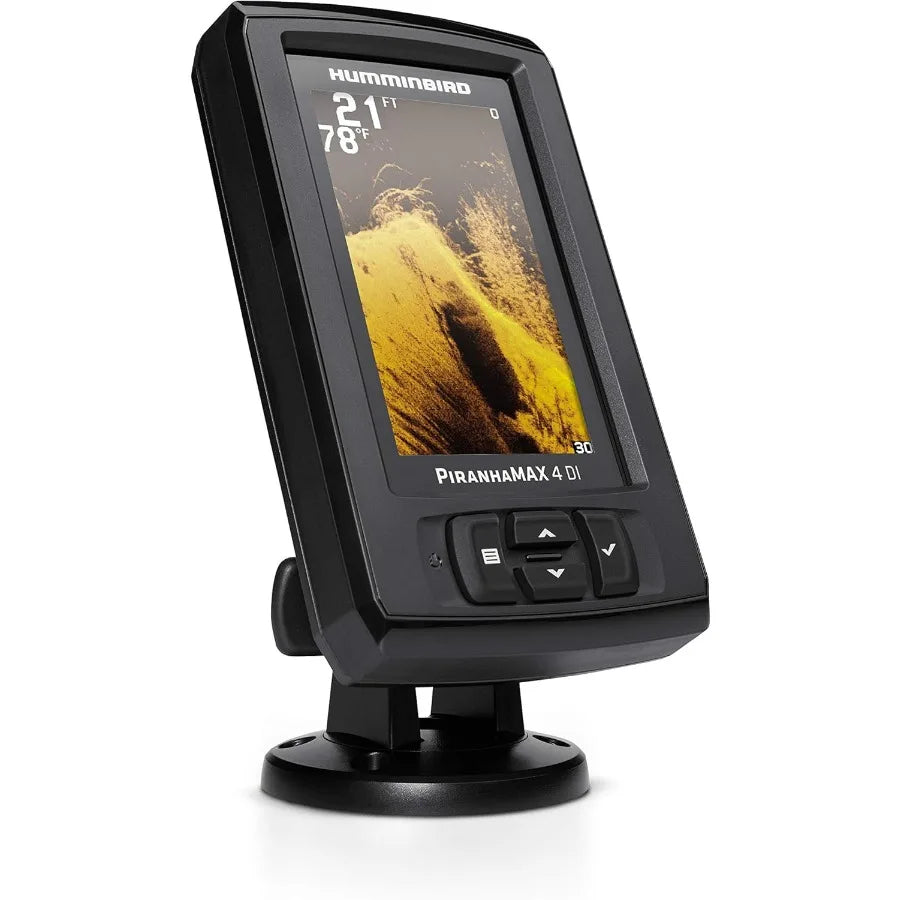 Humminbird PiranhaMAX 4 Fish Finder with Down Imaging Technology for Enhanced Depth and Structure Detection in Freshwater and S
