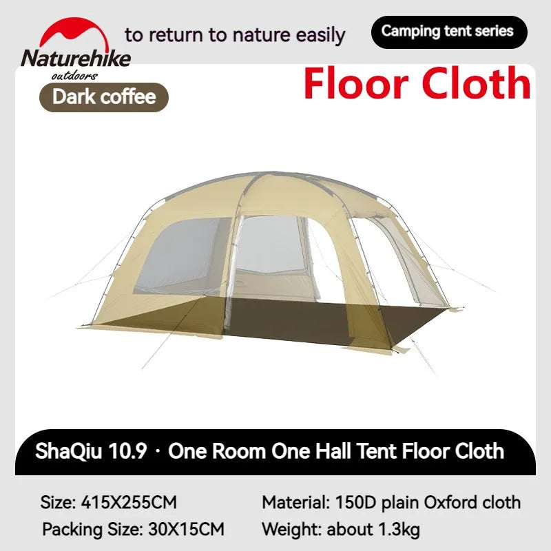 Naturehike Dunes 10.9 Camping Tent 6 People 4 Seasons Dome Extended Canopy Outdoor Waterproof Large Space Tent With Chimney Hole