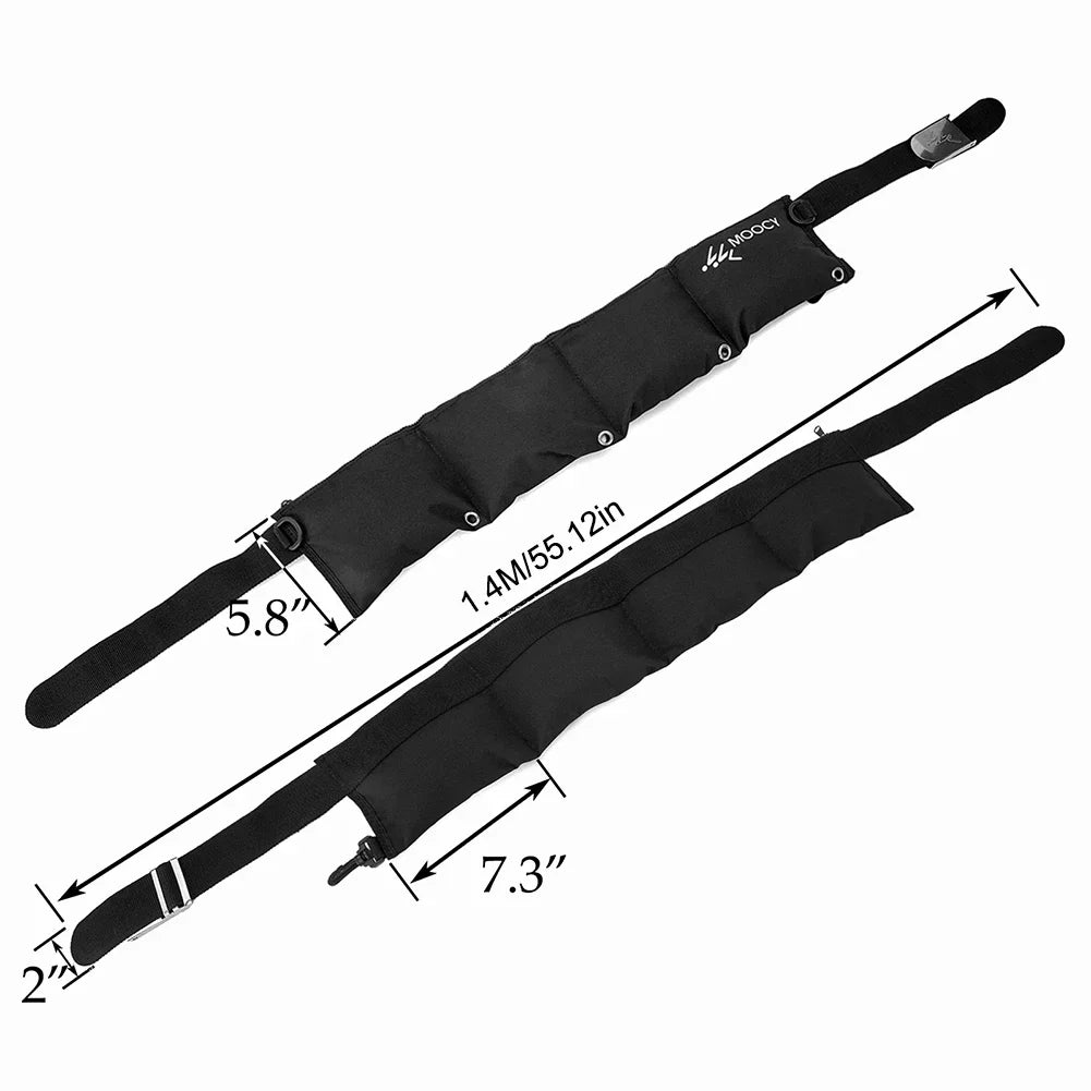 Durables Nylon Scuba Diving Weight Belts Tech Dive Scuba With 4 Empty Weights Pockets Carrier For Snorkeling Water Sports