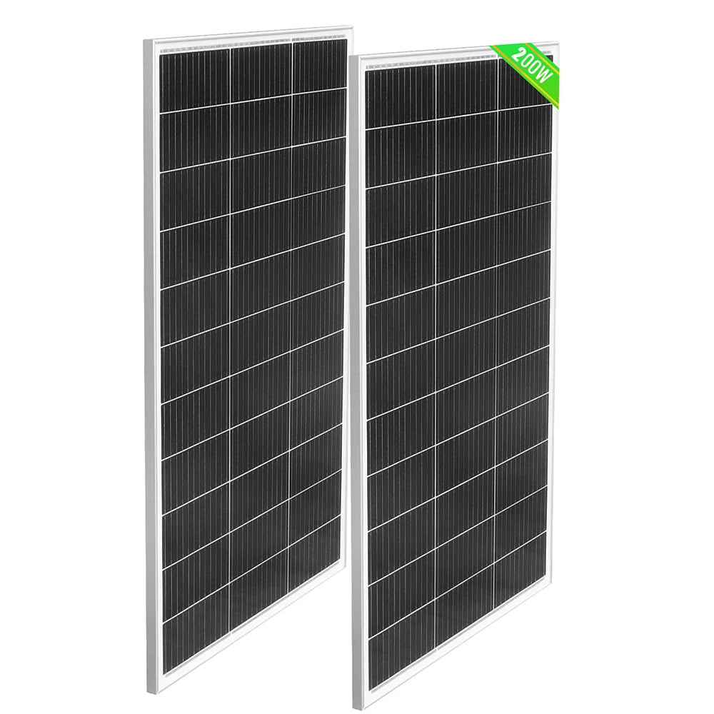 Glass Rigid Solar Panel China 18V 400W 200W Monocrystalline Silicon Waterproof Solar Panel Charging 12V Camping/Home/RV CE