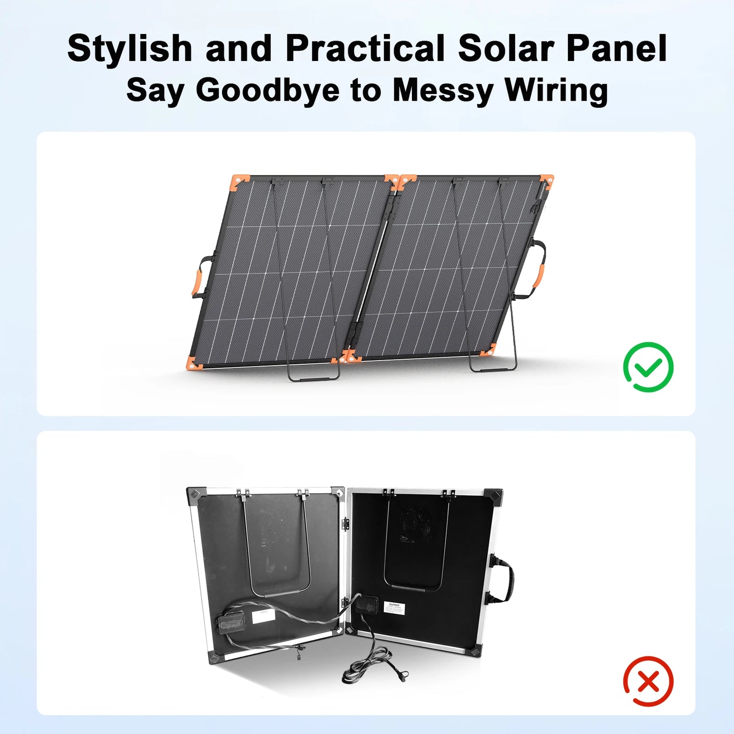 MHPOWOS 200W Foldable Solar Panels Cell Portable Solar Charging Panel Complete Kit Outdoor Tourism Camping Power Station