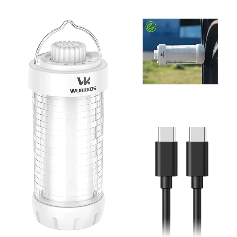 Wurkkos CL01 Camping Light 550 Lumens 18650 Rechargeable LED Flashlight Mini Magnetic Light