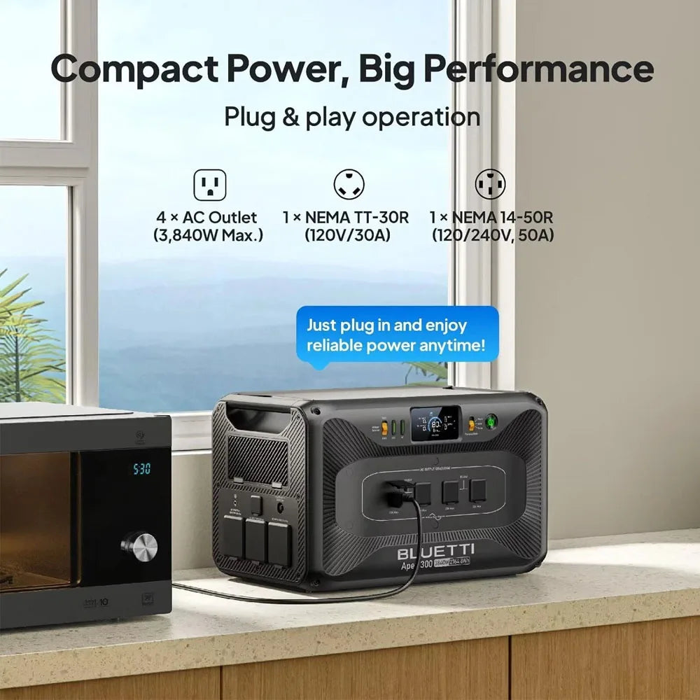 【RENEW 】BLUETTI Apex 300+B300K 5529.6Wh Portable Power Station High Capacity Fast Charging Outdoor Generator