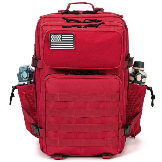 45L Tactical Backpack Hunting Rucksack with Dual Cup Holders  Outdoor camping equipment back pack Hiking Survival Rucksack