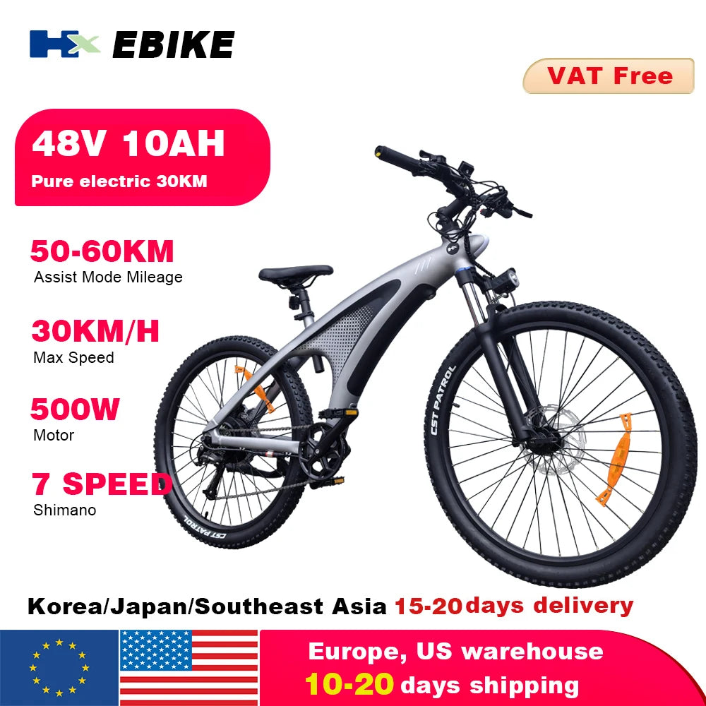 HX Q5 Ebikes 2000W Adults Electric Bike Bicycle 2000W 48V 20AH 27.5 Inch Off-Road Tire Electric E Bikes Mountain Ebike