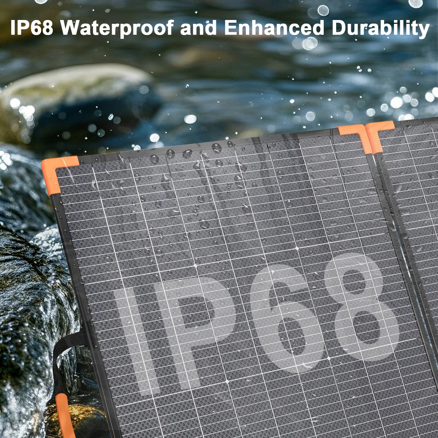 MHPOWOS 200W Foldable Solar Panels Cell Portable Solar Charging Panel Complete Kit Outdoor Tourism Camping Power Station