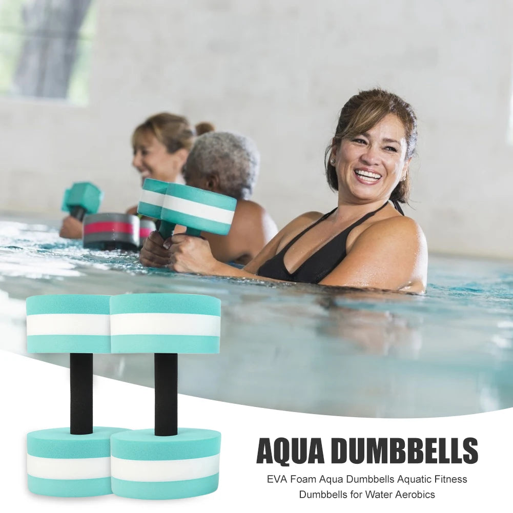 2x Fitness Gym Equipment Accessories Water Aerobics Dumbbell Aquatic Barbell Aqua Fitness Pool Swimming Exercise