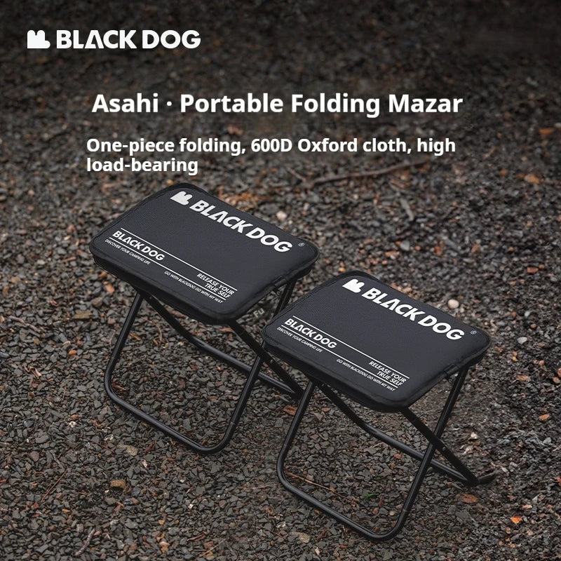 Naturehike BLACKDOG Camping Stool Aluminum Alloy Ultralight Foldable Seat Stool Portable Outdoor Backpacking Chair Fishing Stool