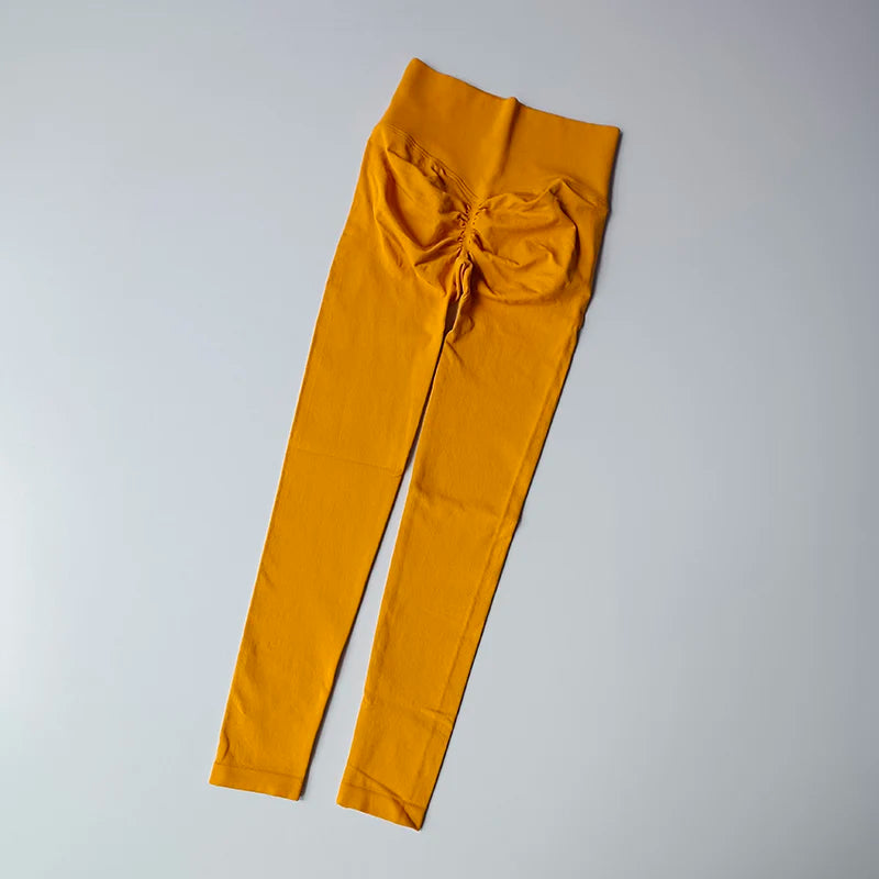High Waist Seamless Yoga Leggings for Women Push-Up Sport Fitness Workout Scrunch Butt Tights Running Hip Lift Elastic Gym Pants