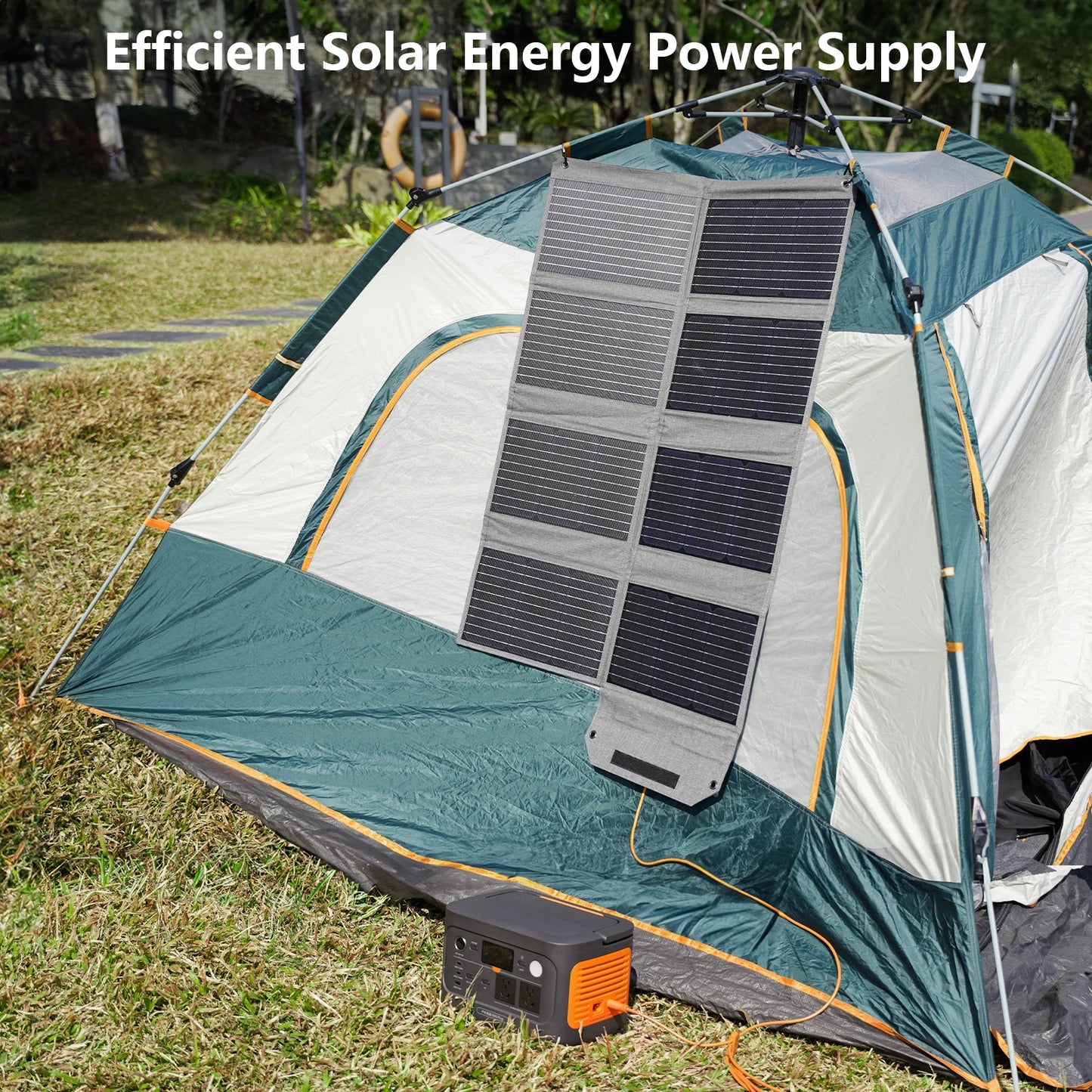 MHPOWOS 120W 80W 40W Portable Solar Panel 23.5% High Efficiency Foldable Solar Charger for Camping, RV, Emergency Power Supply