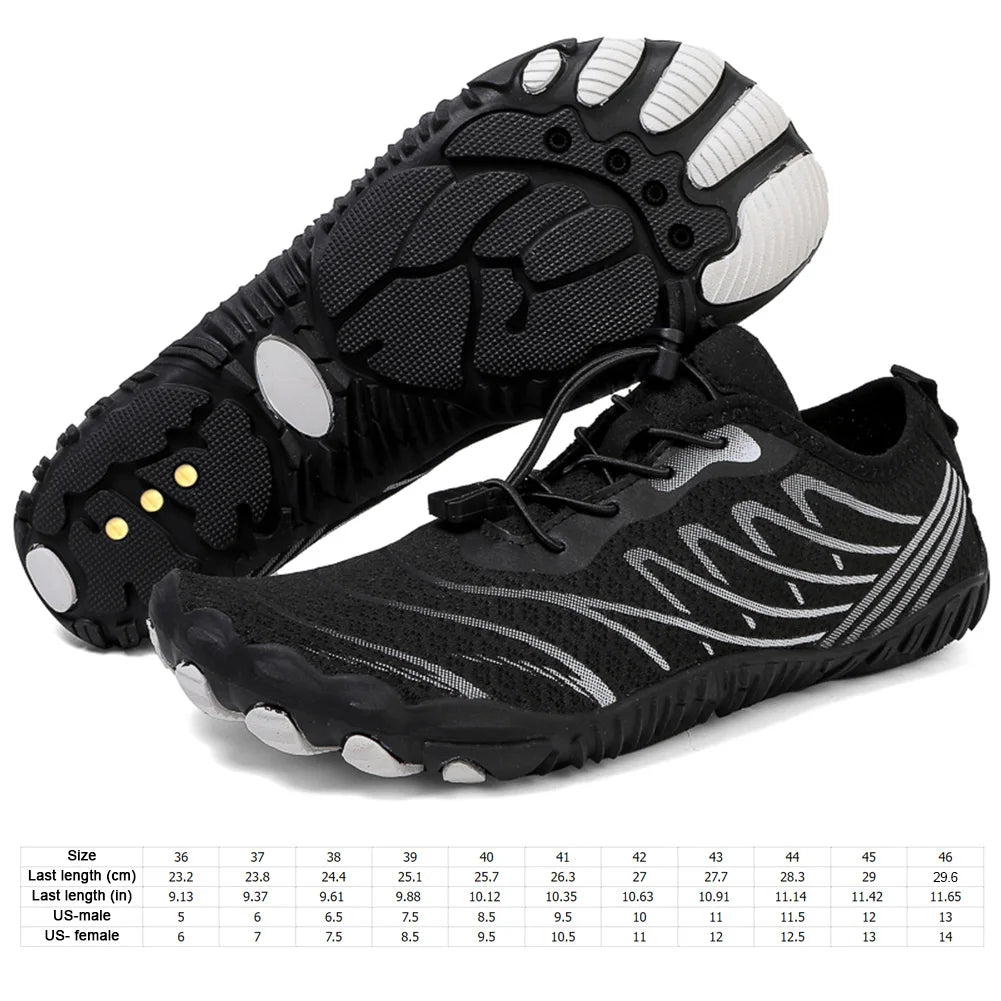 Unisex Water Shoes New Conductive Grounded Shoes Quick-Dry Aqua Shoes Non Slip Lightweight Barefoot Shoes for Water Sports