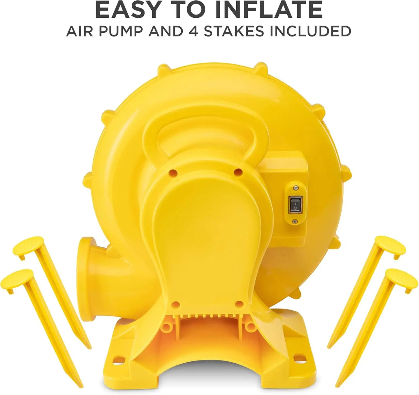 Compact Bounce-A-Round Inflatable Water Slide Park - Heavy-Duty for Outdoor Fun - Climbing Wall, Slide & Splash Pool - Easy to S