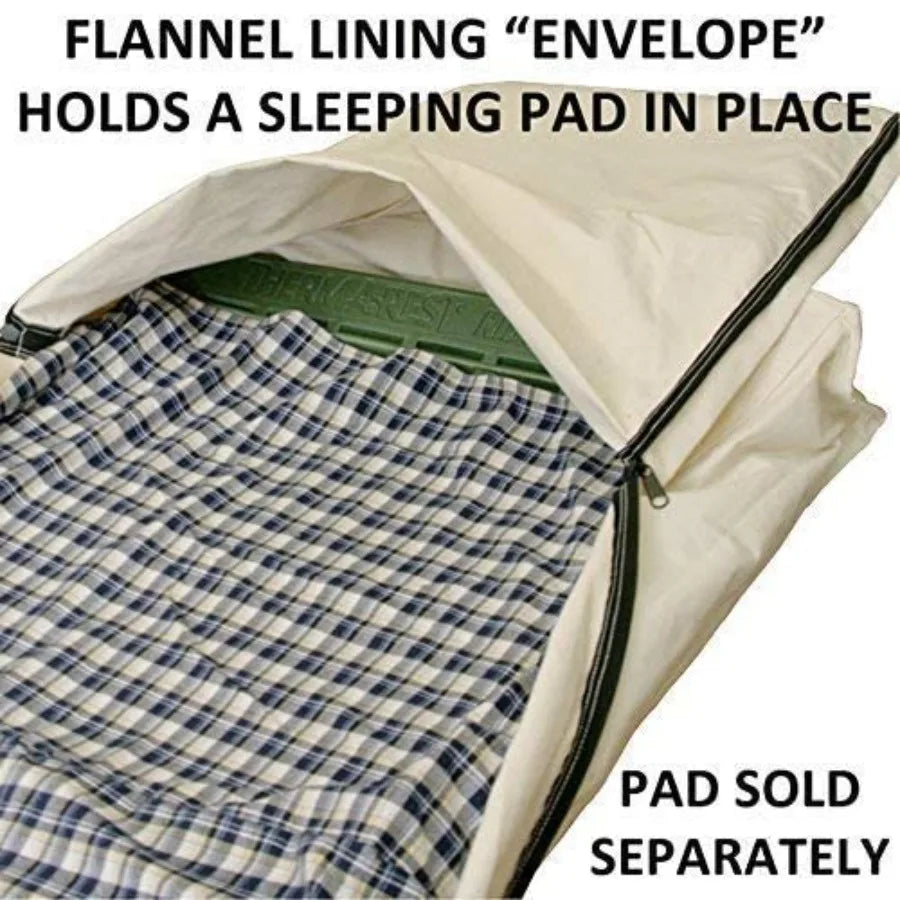 Canvas CavalryStyle Cowboy Bedroll for Winter Camping: Premium Lined Sleeping Bag Cover with Durable 12oz Canvas Exterior and C