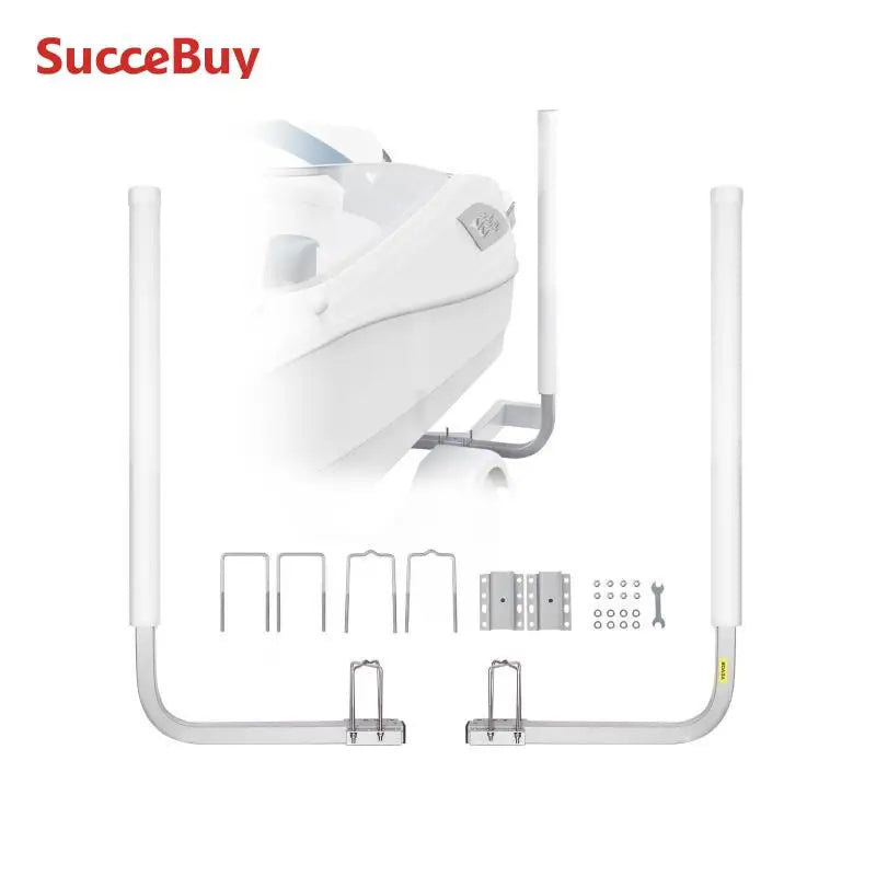 SucceBuy Boat Trailer Guide 2PCS Rustproof Galvanized Steel Trailer Guide ons Trailer Guides with PVC Pipes for Boat