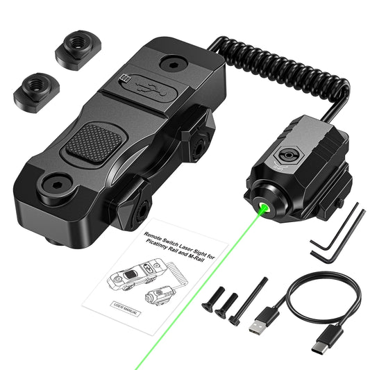 7004 charging mode, equipped with a green laser sight with mouse tail aiming assist function