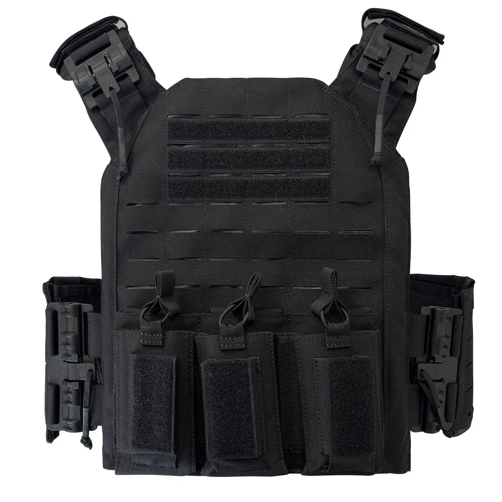 1000D Nylon FS Style Strandhogg laser cutting quick release tactical vest with double layer triple magazine pouch
