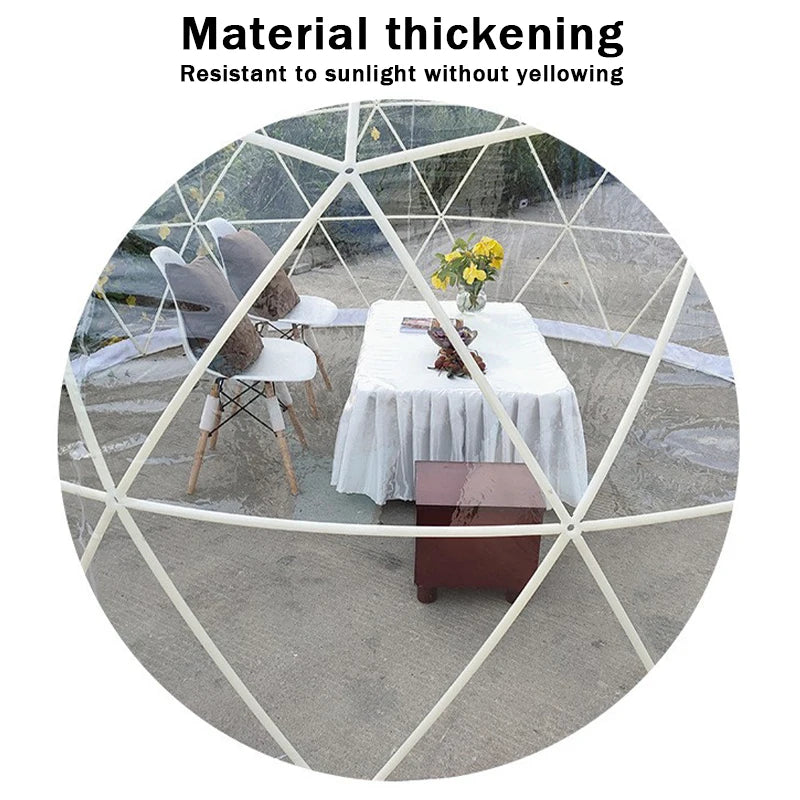 Transparent Starry Sky Tent, Eco-Friendly Material, Windproof, Waterproof, UV Resistant, Spacious for 6-8 People, Easy Assembly