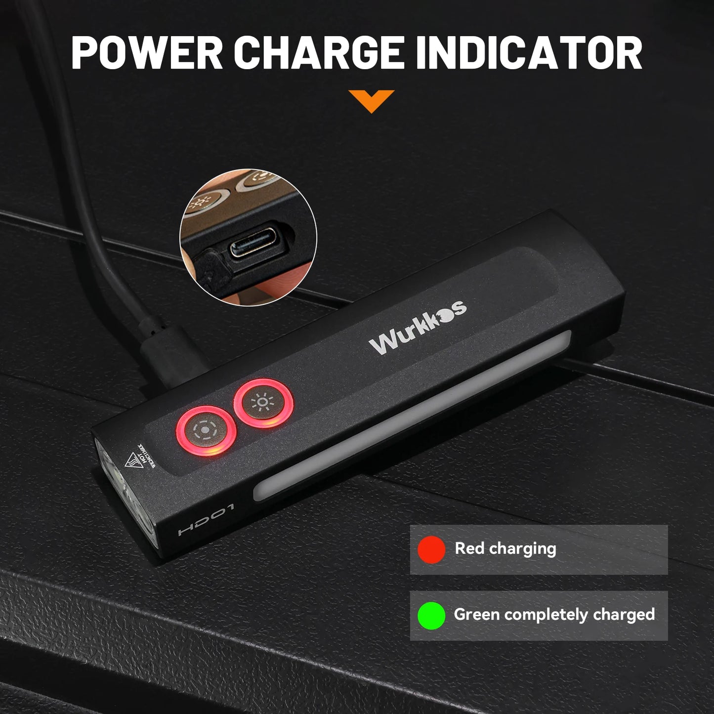 Wurkkos NEW HD01 Multifunctional Flashlight 1200 LM with Green Light White Light 90CRI Side RGB Lights IP65 Waterproof Hiking