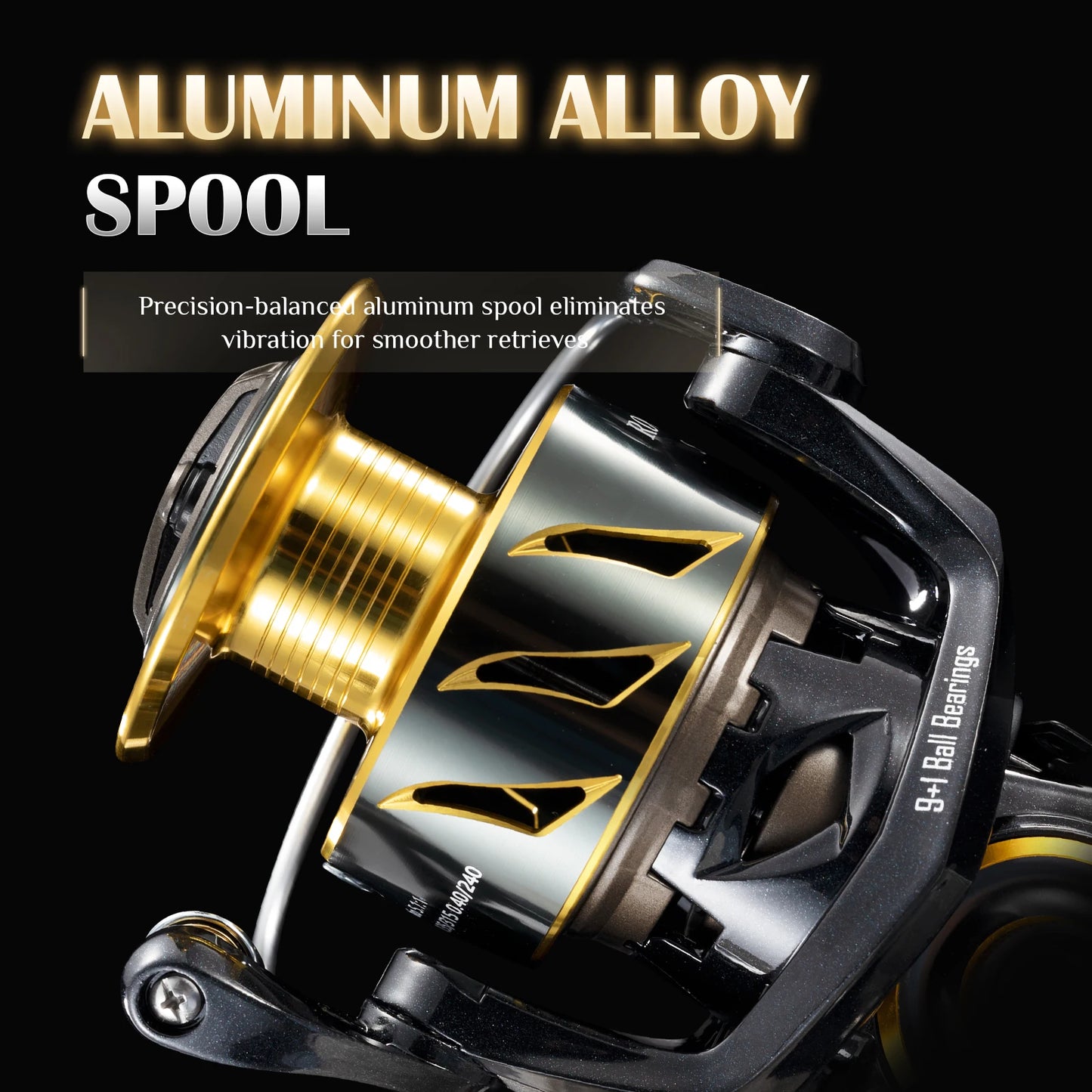 ROOBLINOS SW Spinning Reel Ultralight  Saltwater Surf Reel  5.0:1 9+1 BB Max Drag 12kg Fishing Reels Wheel