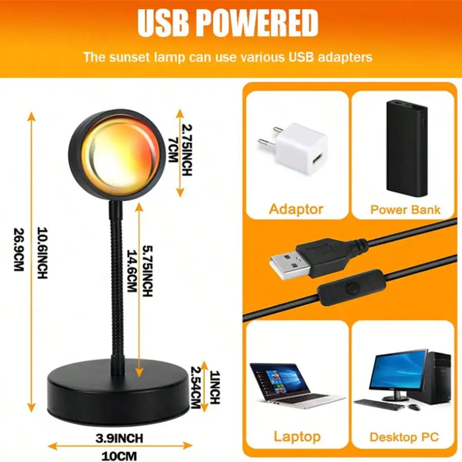 APP& Remote Control Sunset Lamp Projector Led Lights For Room Bedroom Night Light Decor Christmas Gifts For Dimmable 16 Modes