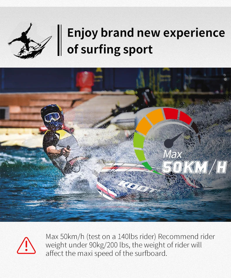 Ships from US Jet Surfboard Carbon Fiber Surfboard Gas-Powered Surfboard with 109cc Engine Powered Surfboard