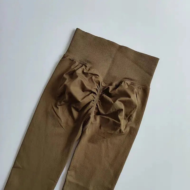 High Waist Seamless Yoga Leggings for Women Push-Up Sport Fitness Workout Scrunch Butt Tights Running Hip Lift Elastic Gym Pants