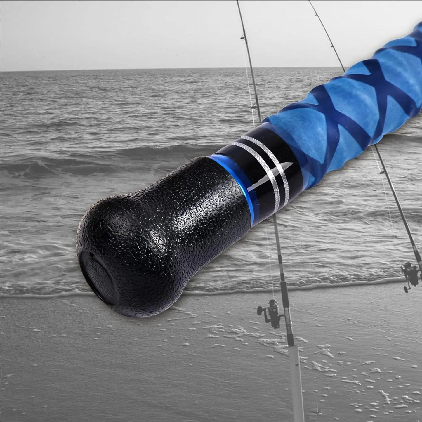 Carbon Fiber Travel Surf Fishing Rod - 2/3/4 Piece, 9-15ft Lengths, Lightweight & Durable for Saltwater Angling