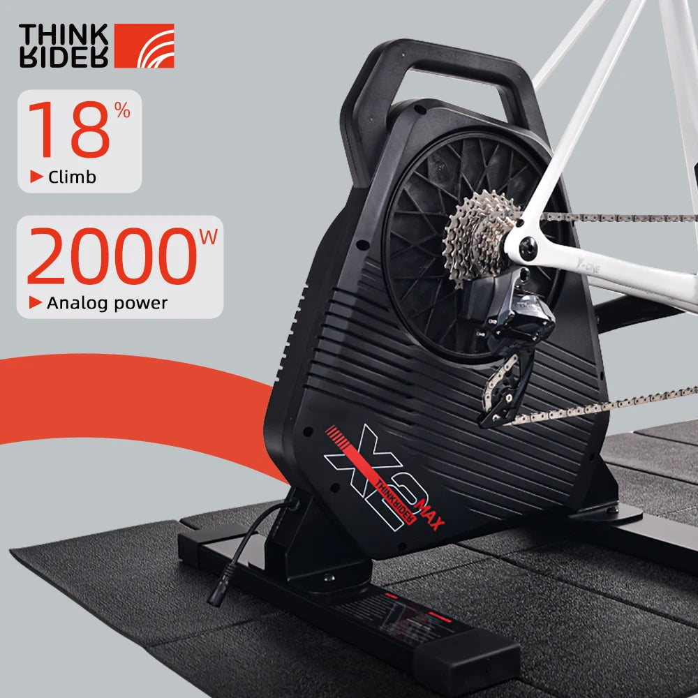 ThinkRider X2Max Smart Bike Trainer MTB Road Bicycle home trainer Built-in Power Meter power meter Compatible