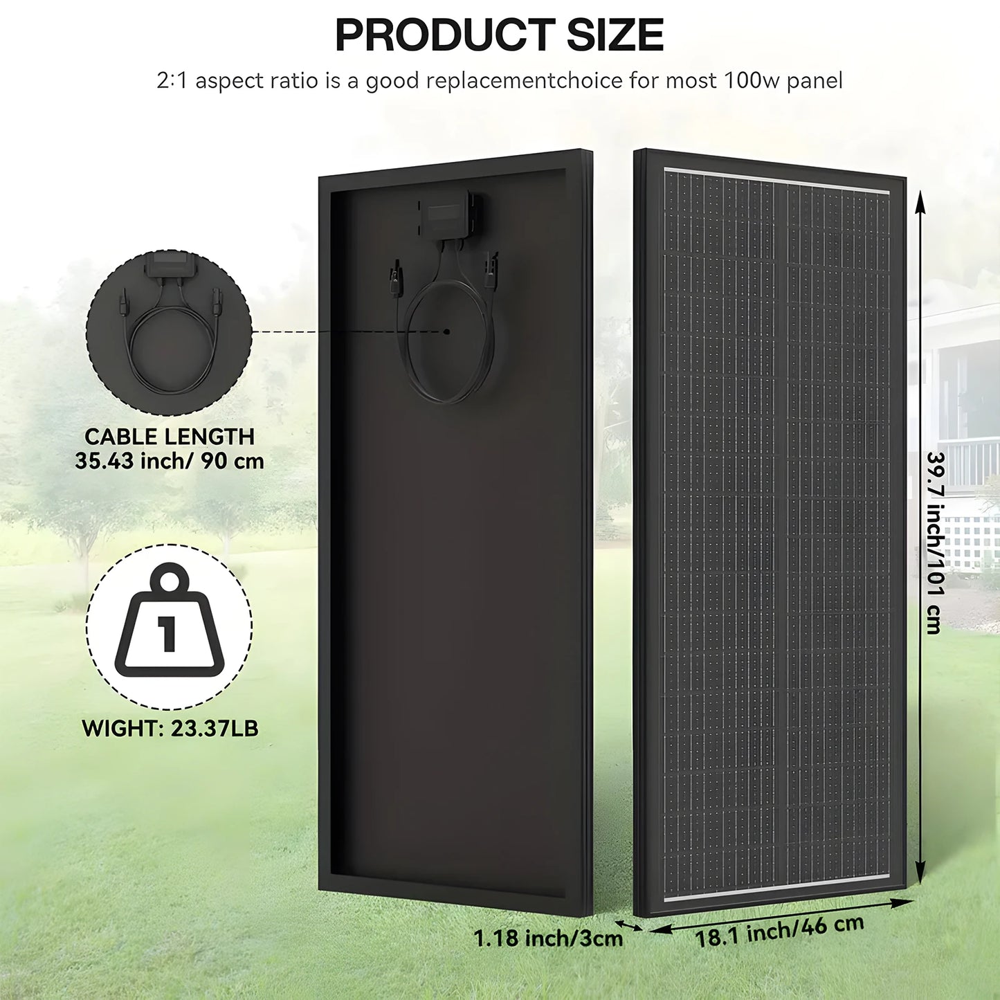 WERCHTAY 12V 400W/200W/100W 18BB Rigid Solar Panel Monocrystalline Silicon N-Type Solar Cells Waterproof  Camping/Home/RV
