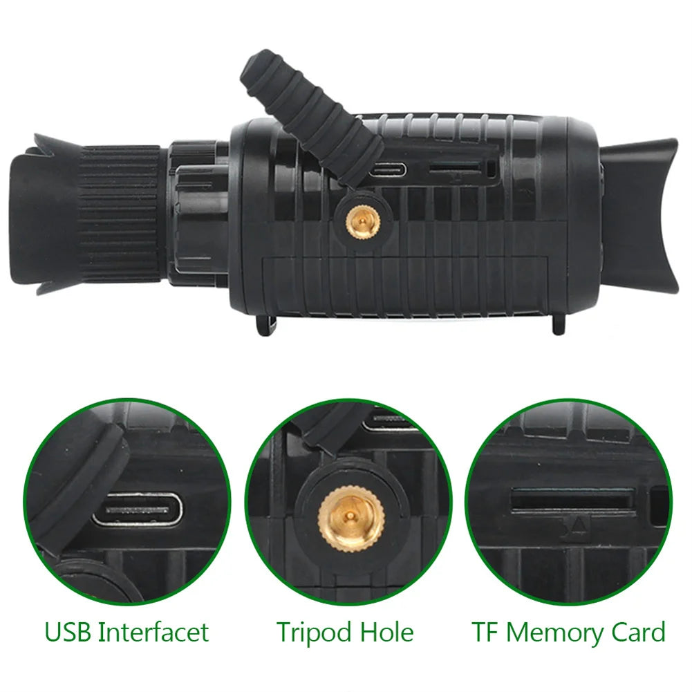 R7 Digital Night Vision Monocular Telescope 5X Zoom Outdoor Full HD Infrared Night Goggles For Hunting Camping Travel