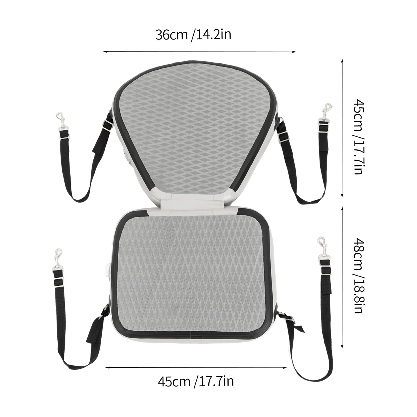 Kayak Seats, Thicken Seat Cushion for Kayak, Grey Padded Kayak Seat for Canoeing, Drifting, Rafting, Fishing