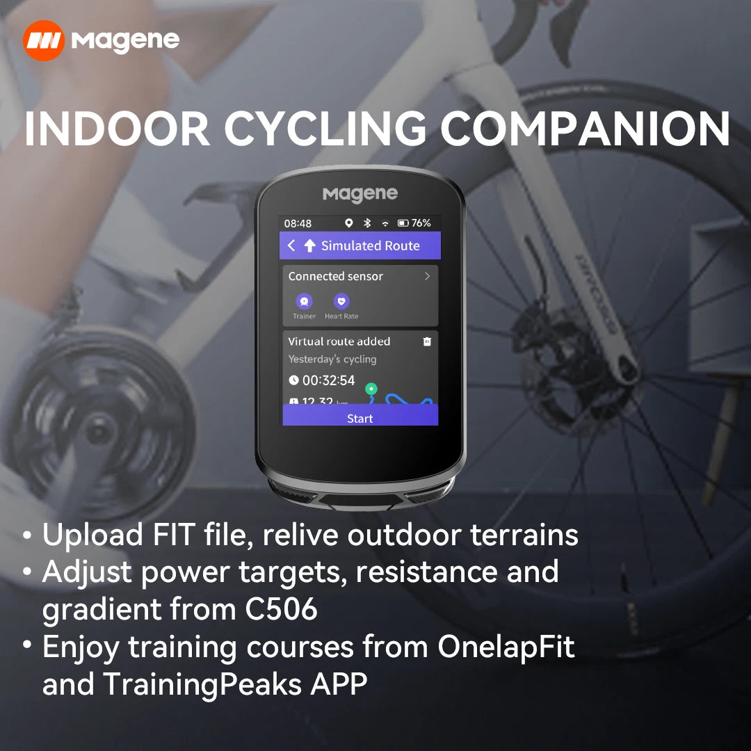 Magene C506 GPS Bike Computer Touchscreen Navigation Cycle Speedometer Bicycle Odometer