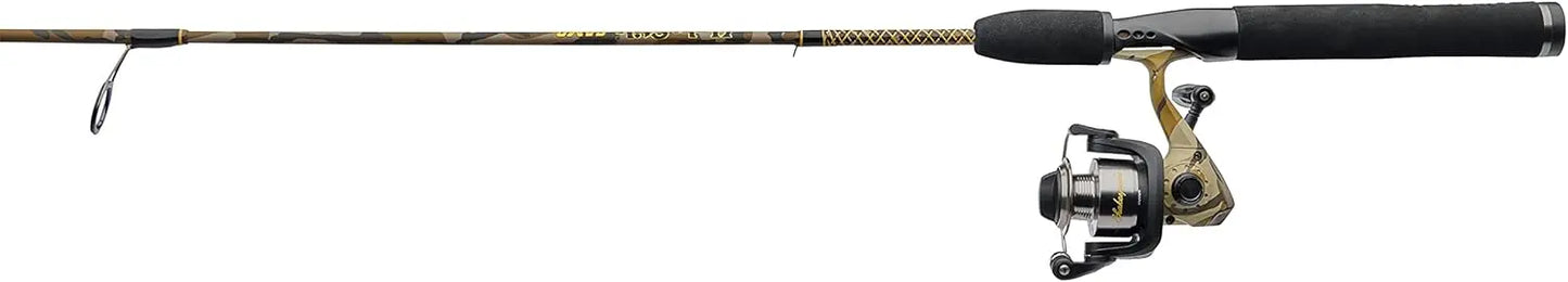 Camo Fishing Rod and Reel Combo, 6'6" Medium Power with Smooth Spinning Reel for Freshwater Fishing