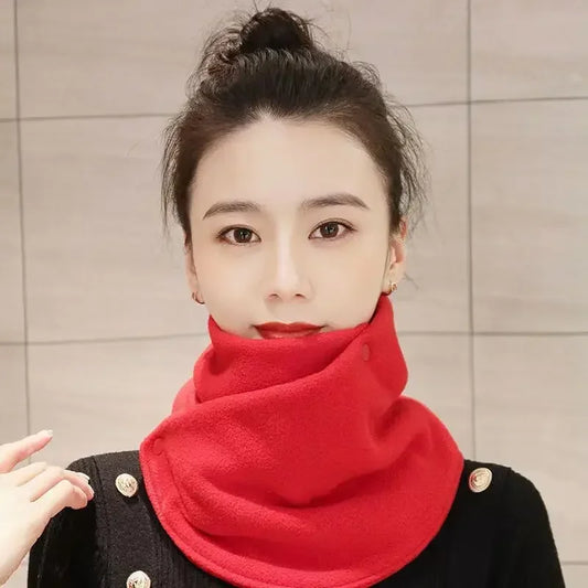 Winter Neck Warmer Men Women Ski Neck Gaiter Face Scarf Fleece Scarf Thick Windproof Scarves for Cold Weather Outdoor Sports
