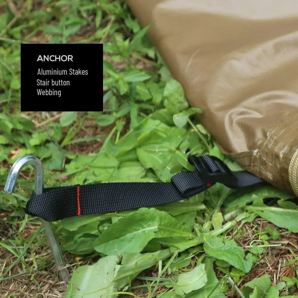 Family Camping Tent for 4-6 People: XL Wood Burning Stove-Ready, Screen Window, Height 2.6m, Diameter 4.6m