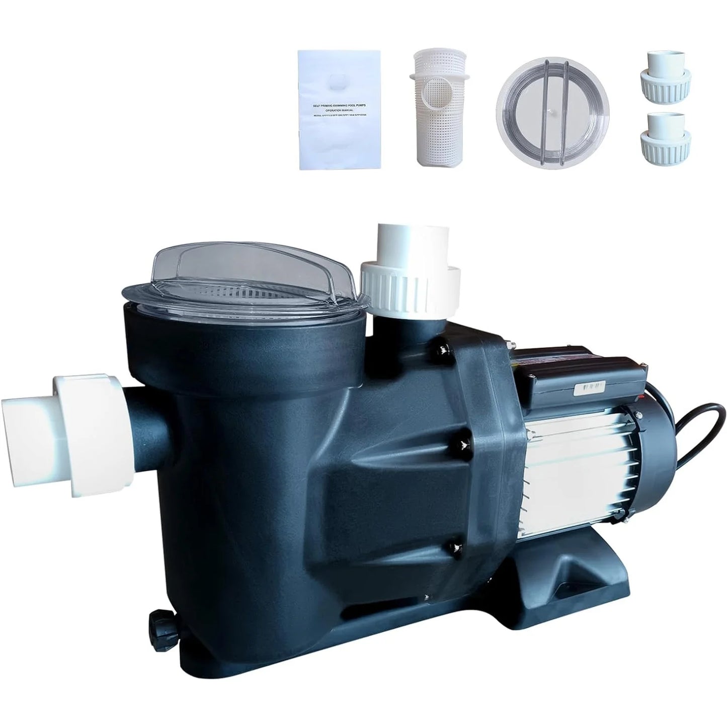 1.5HP 3.0HP Swimming Pool Pump 220V Single Speed Pumps Above Ground Self Priming Pool Pump 1800W Powerful Copper Motor