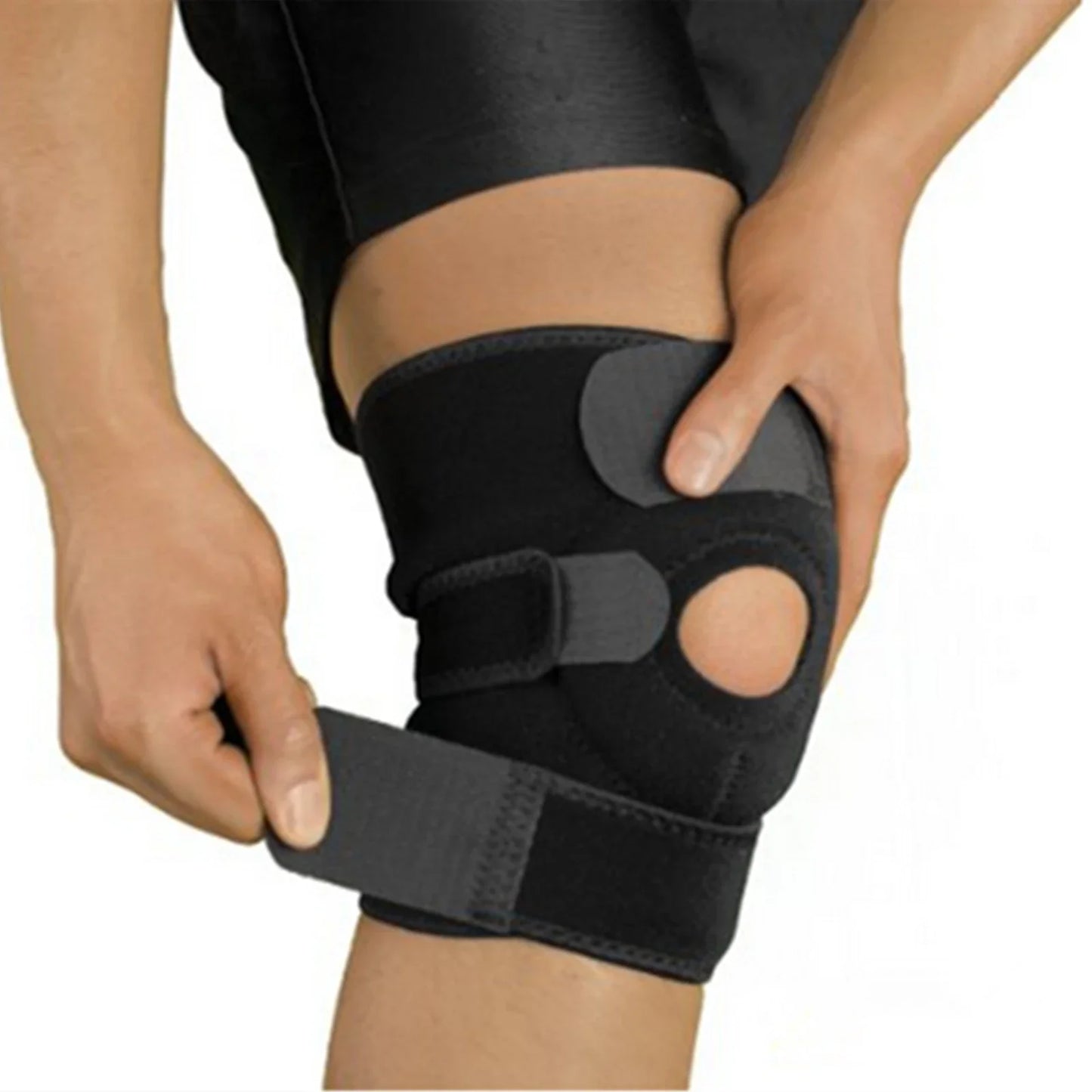 1pc Adjustable Compression Knee Patellar Pad Tendon Support Sleeve Brace Men Women for Arthritis Pain, Injury Recovery, Running