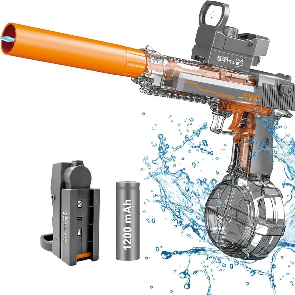 Children High Pressure Electric Water Gun Toys Summer Outdoor Beach Pool Garden Fight Games Kids Automatic Bursts Watergun Gifts