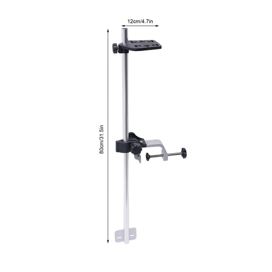 Portable Transducer Mount Universal 360° Adjustable Rotating Fish Finder Mount Transducer Pole Mount for Boat Canoe Kayak