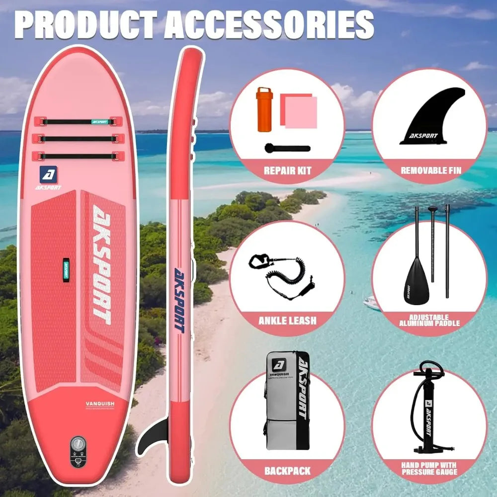 Inflatable Stand Up Paddle Board with Premium SUP Board Accessories,Inflatable Paddle Boards for Youth & Adult