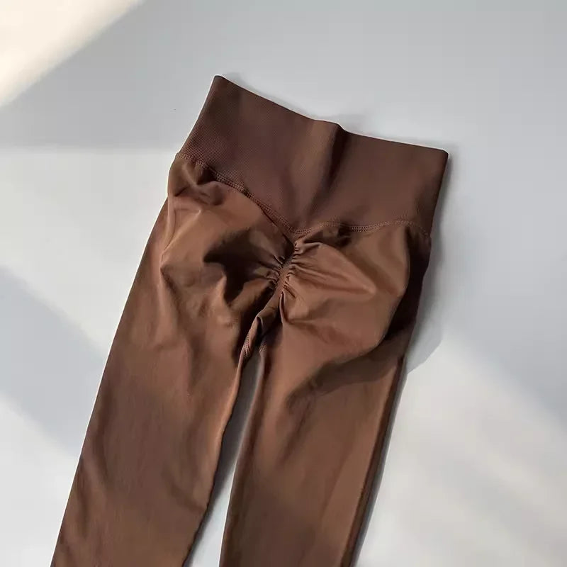 High Waist Seamless Yoga Leggings for Women Push-Up Sport Fitness Workout Scrunch Butt Tights Running Hip Lift Elastic Gym Pants