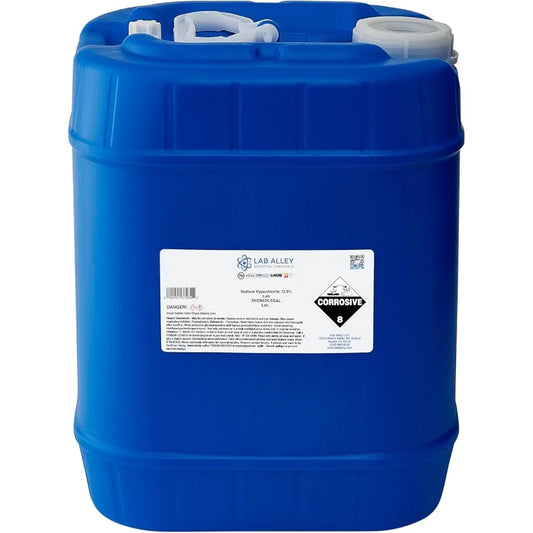 Liquid Chlorine 12.5 Sodium Hypochlorite for Swimming Pools Spas Power Washing FastActing NonStaining 5 Gallons Ideal for Water