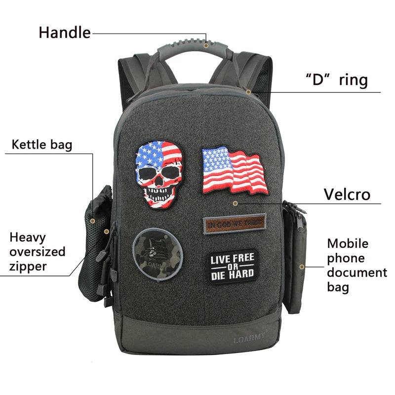 35L Outdoor Tactical Backpack Military Rucksacks Men Waterproof Multi-function Military Tactical Laptop Bag