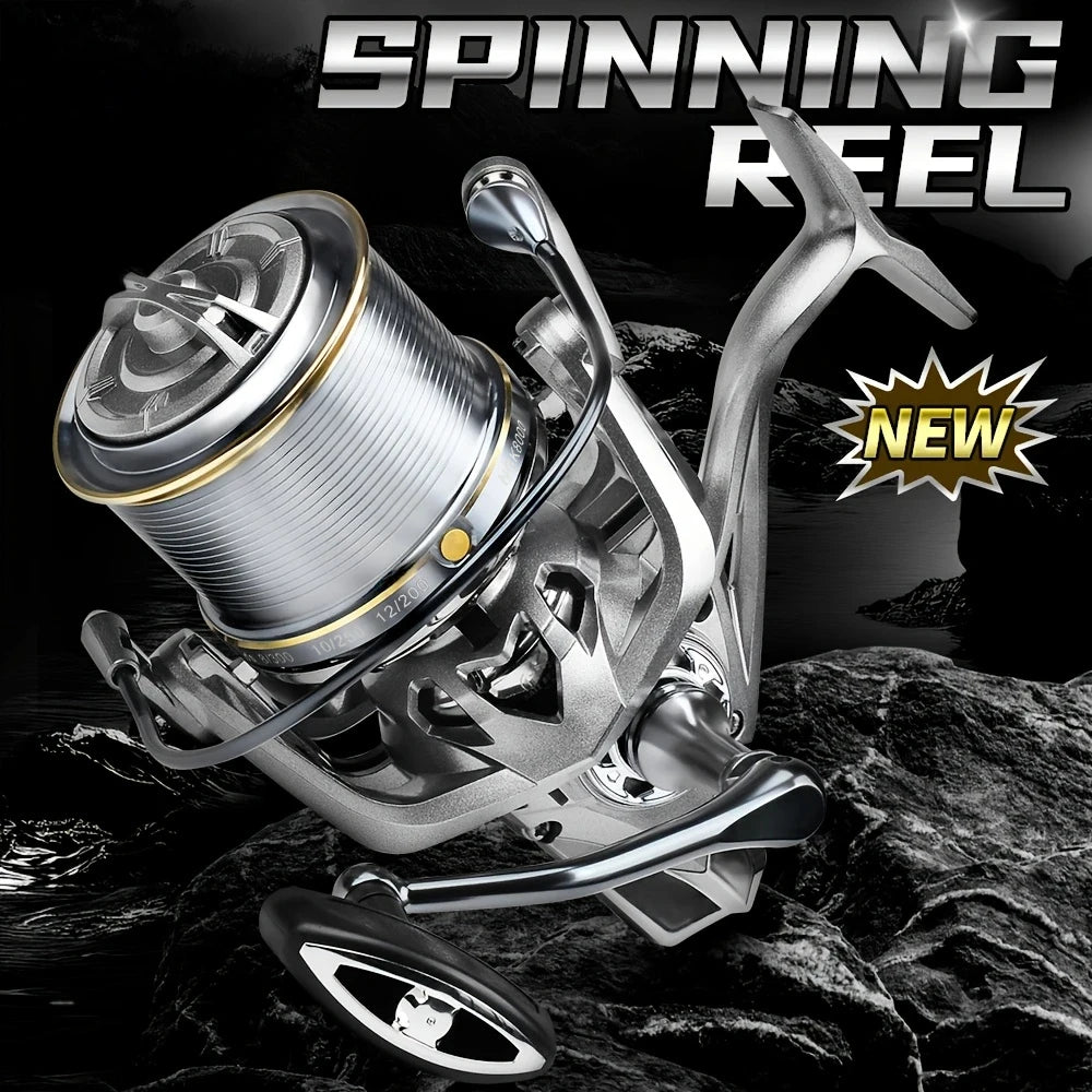 Stainless Steel Bearing Spinning Fishing Reel 8000 9000 10000 12000 14000 25KG Powerful Reel Saltwater Fresh Water Drag