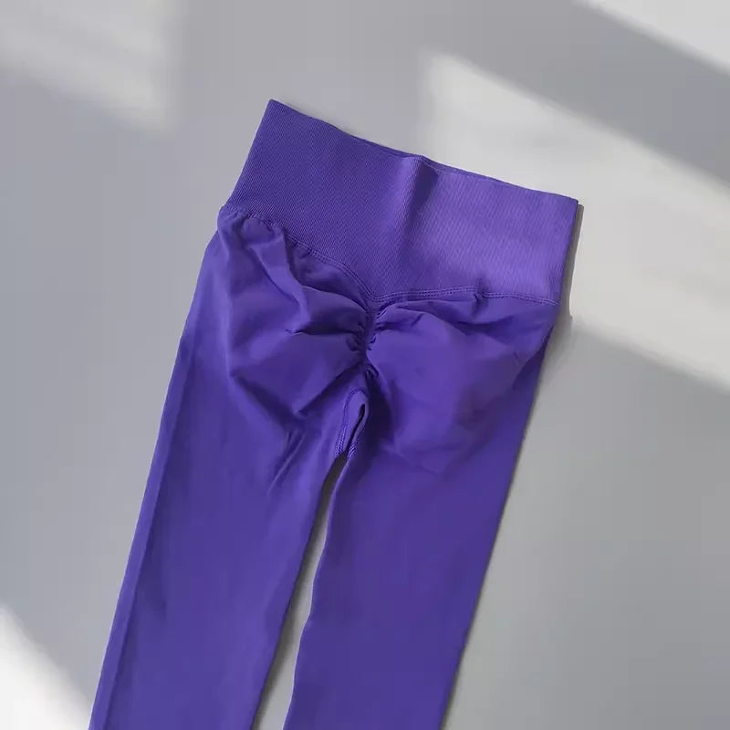 High Waist Seamless Yoga Leggings for Women Push-Up Sport Fitness Workout Scrunch Butt Tights Running Hip Lift Elastic Gym Pants