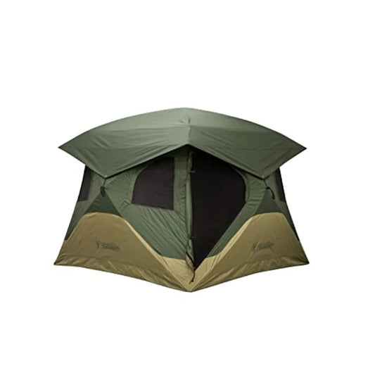 Gazelle T4 Overland Edition GT401GR Pop-Up Portable Camping Hub Tent Easy Instant Set up in 90 Seconds Alpine Green/Moss 4-Pers