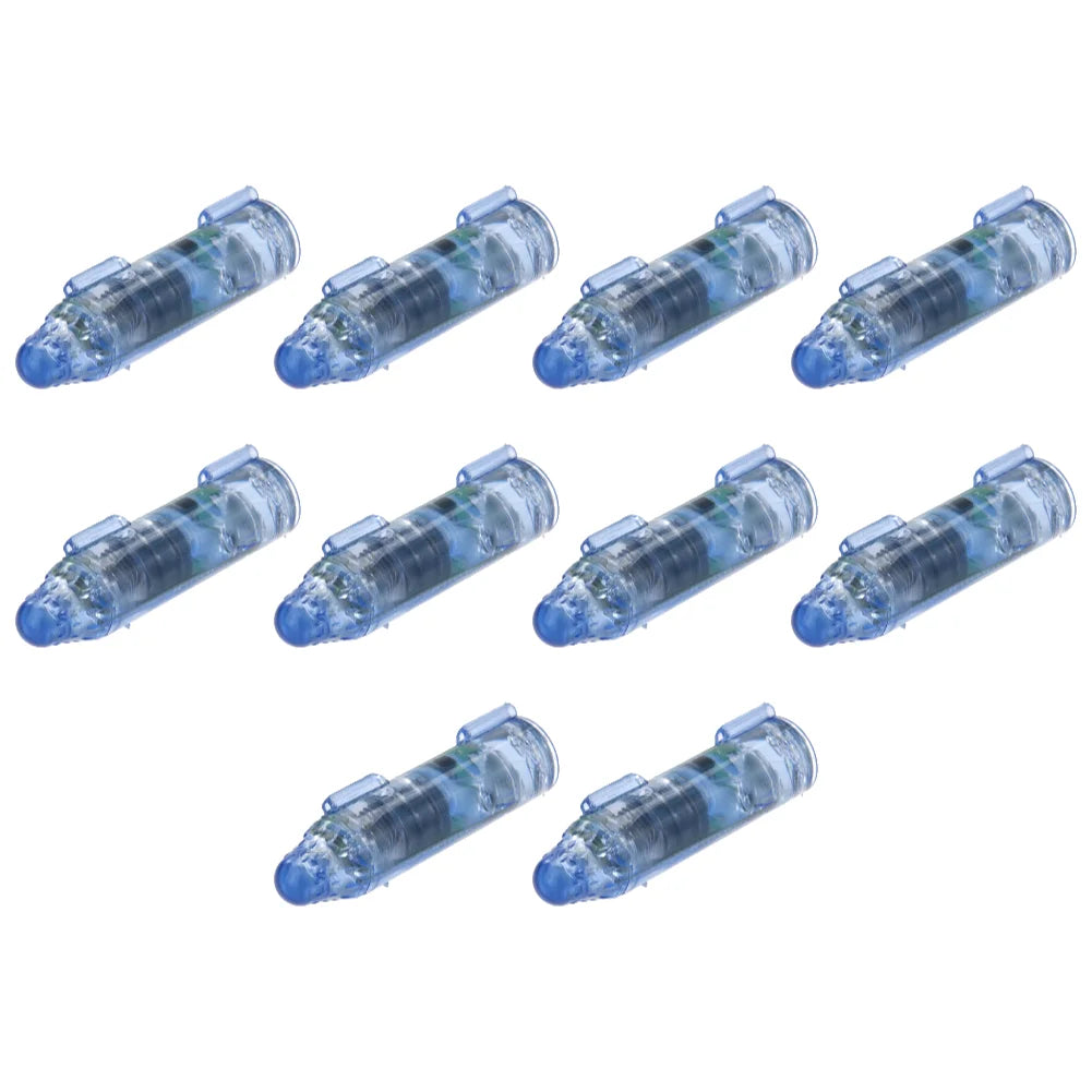 1-10PCS Underwater Mini Fish Attraction Indicator Lure LED Flashing Light Bait Fishing Tools Deep Drop Light Squid Bait Hard Lur