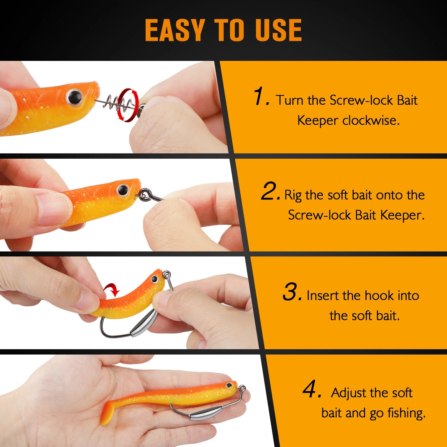 Dovesun 12PCS Weighted Swimbait Hooks Weighted Fishing Hooks Saltwater Freshwater Worm Weedless Hooks for Bass Fishing