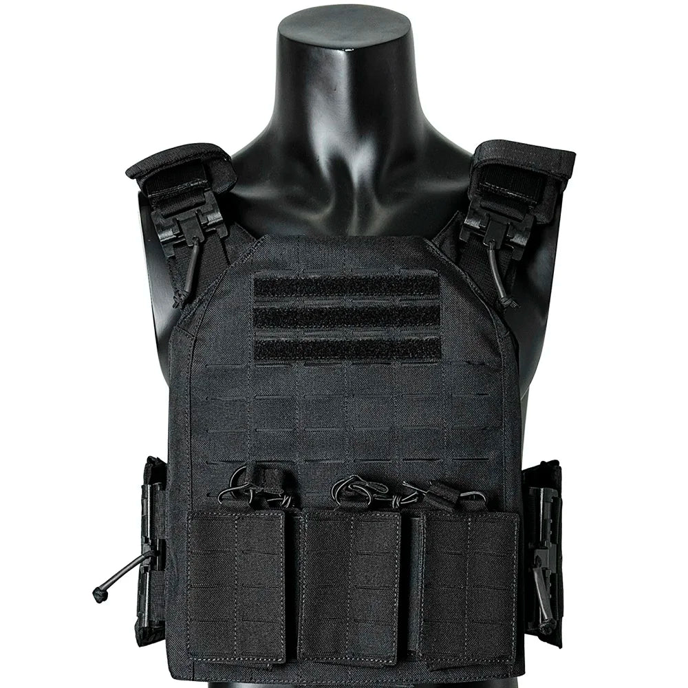 EMERSONGEARS with triple pouch Lightweight tactical vest suit laser cutting modular quick  release Nylon vest MOLLE gear